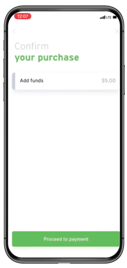 iPhone with confirm purchase screen