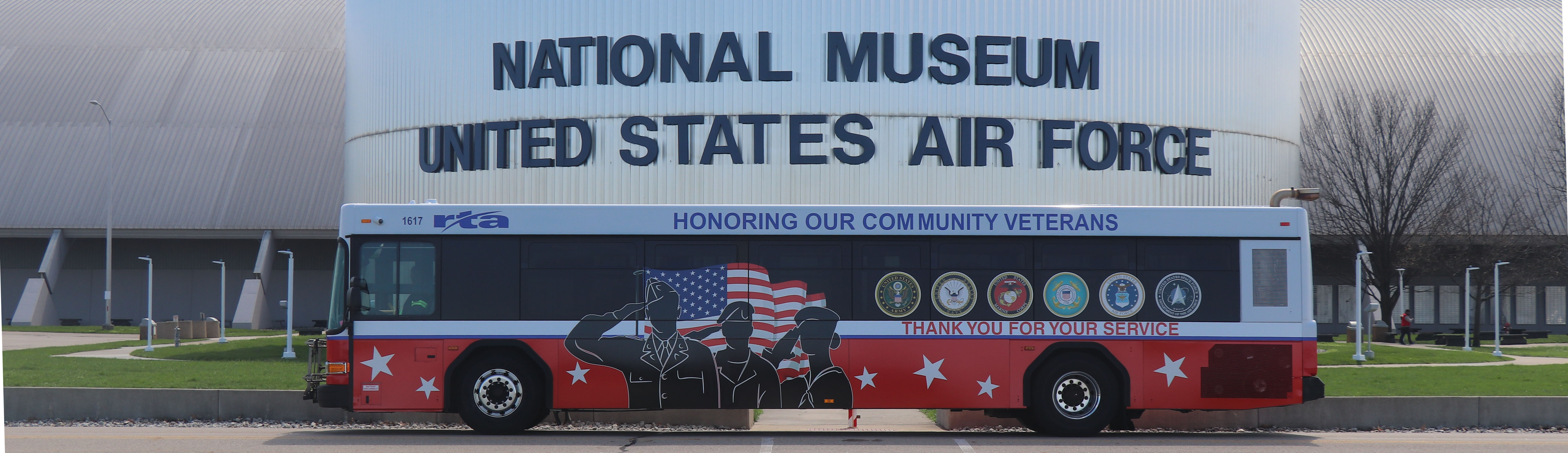 military bus at usafm