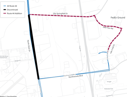 Jan. 4, 2025 service change