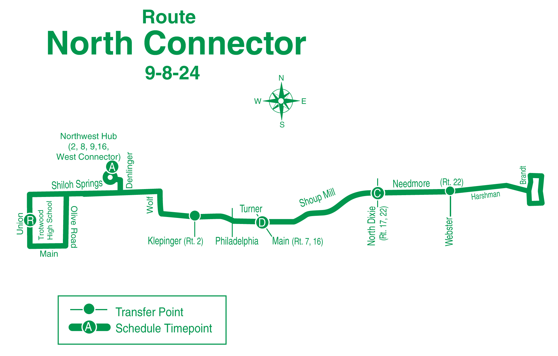 north community connector map