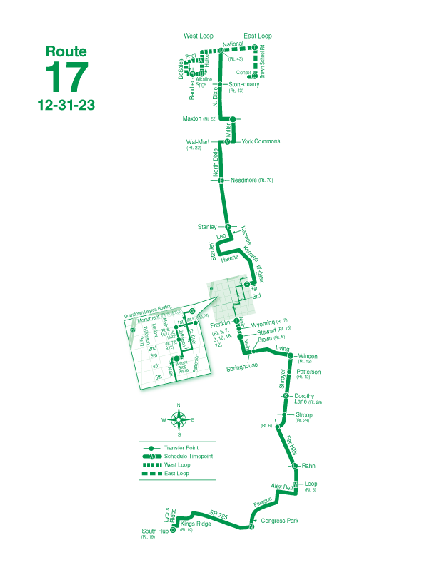Route 17 Map 12-31-23