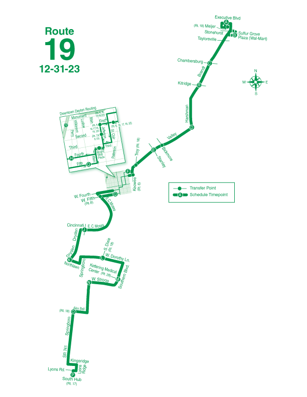 Route 19 Map 12-31-23