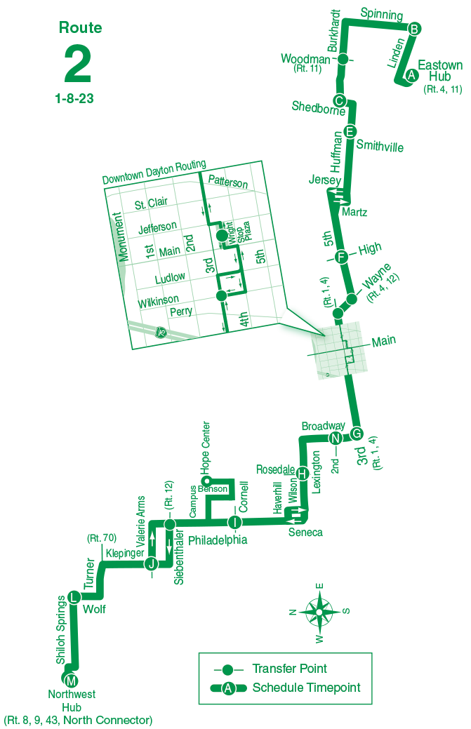 Route 2 map 01-08-23