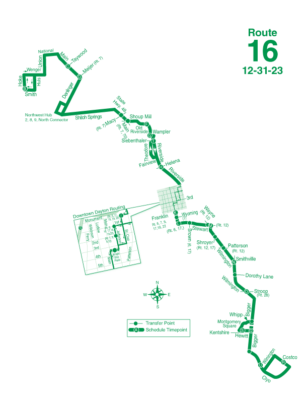 Route 16 Map 12-31-23