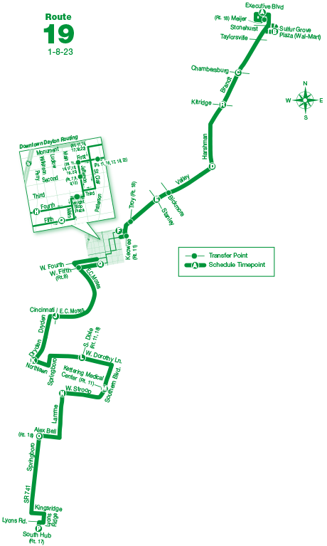 Route 19 map 01-08-23