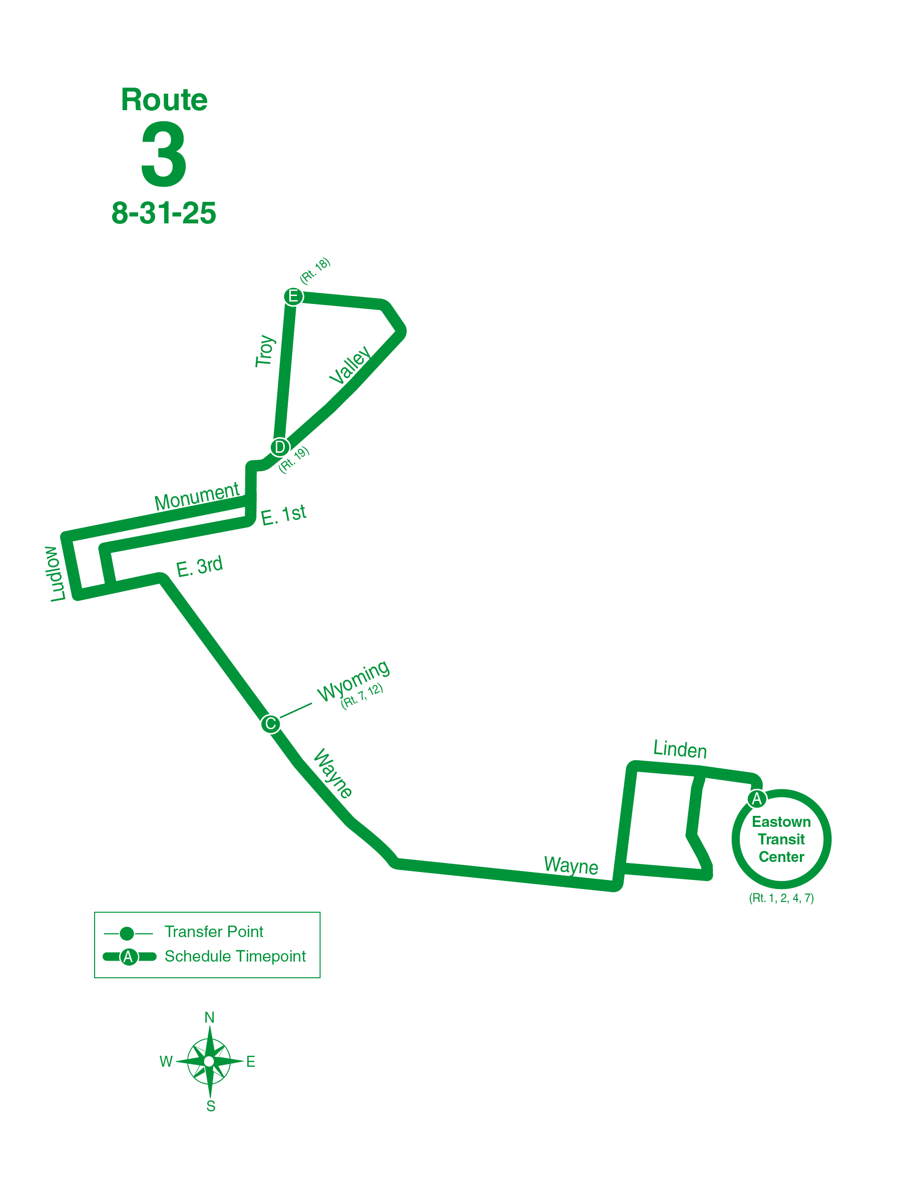 route 3 map