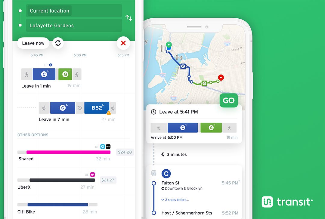 Trip planner screen