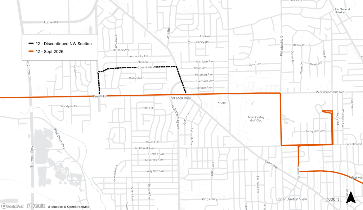 Route 12 discontinued NW section