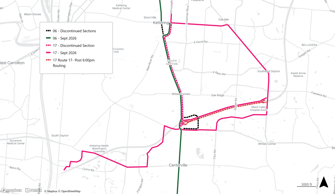 Route 17 And 6 Sep 2026 routing