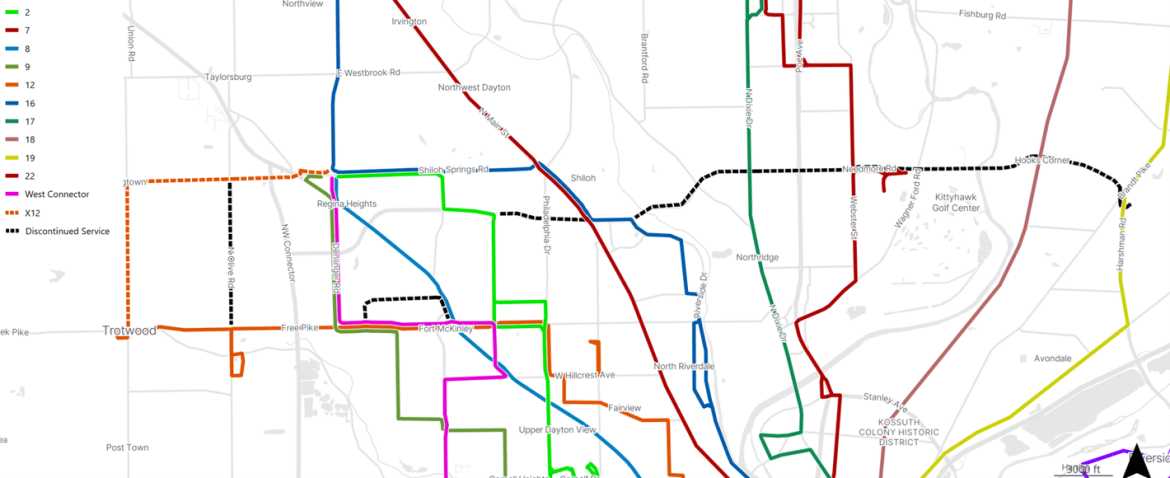 Service Change Map July 2026 01