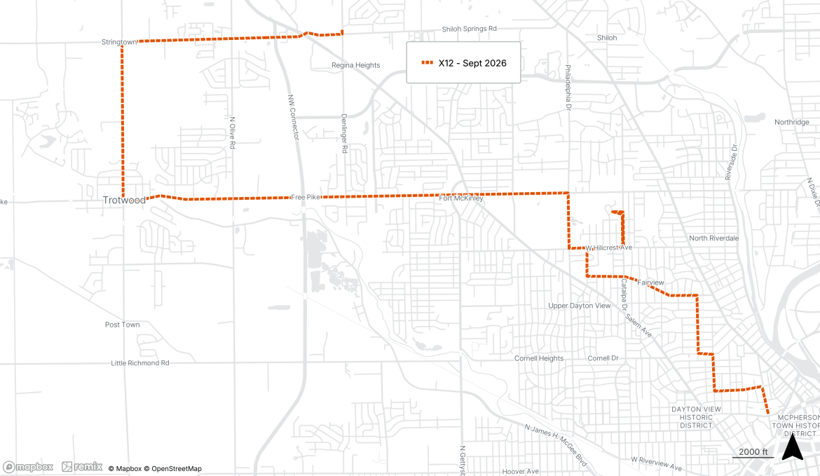 X12 - New Route Sep 2026