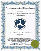 Achievement of Excellence Certificate    
