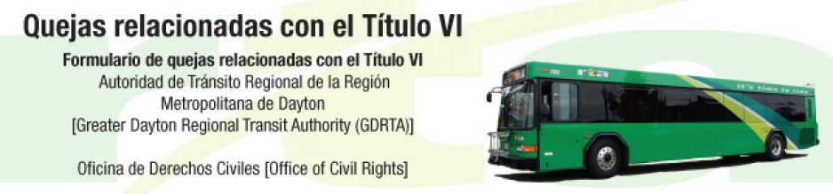 Title VI complaint title and bus image banner