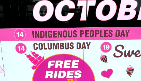 Columbus Day Free Rides
