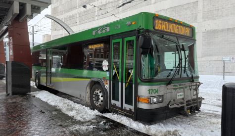 Bus at WSP Jan. 26 Winter Storm