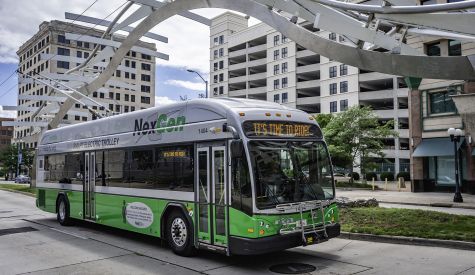 Bus at Downtown Hub